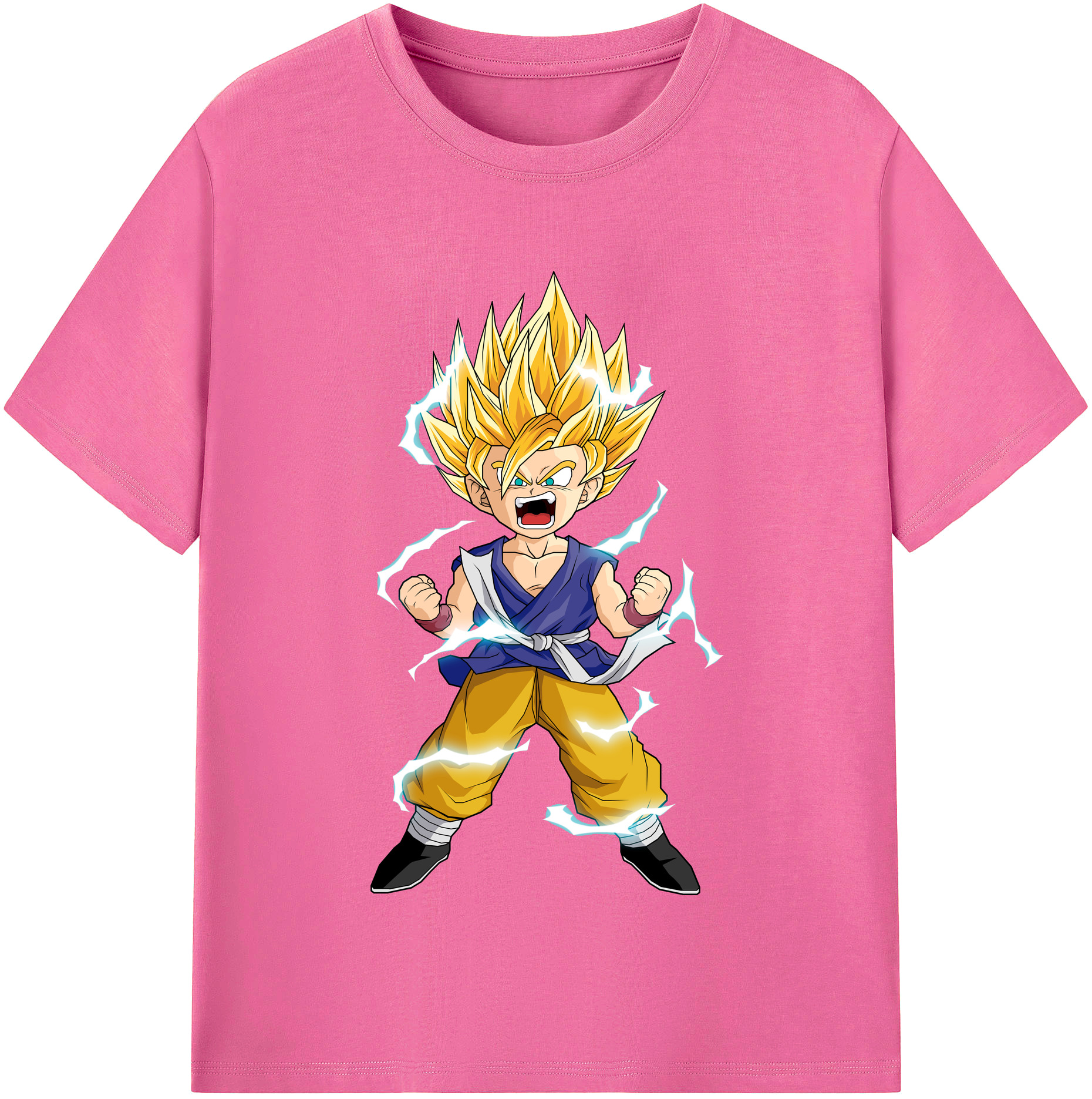 （画像用） ドラゴンボール 孫 悟飯（そんごはん）DRAGON BALL Son Gohan レディースカジュアルプリントTシャツ（綿100％）